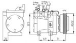 FC1482 A/C Compressor 977012C000 977012K500 HYUNDAI ELANTR 2000-